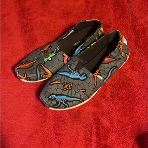 Colorful Dinosaur Print Kids Shoes